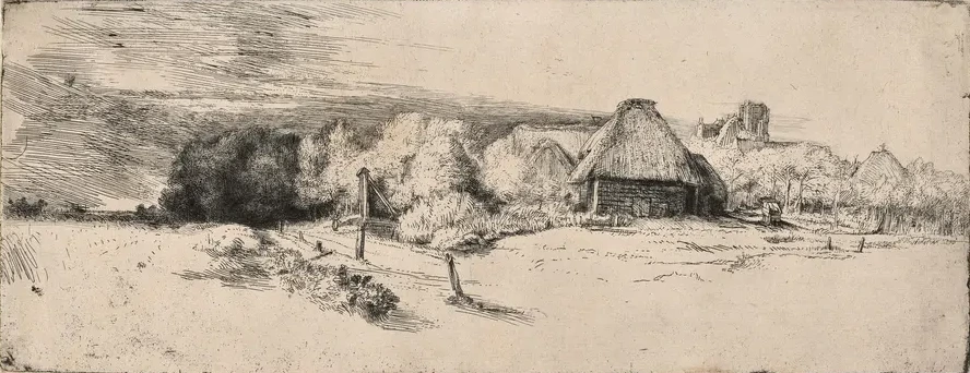 Landscape with a Farm Building and the House with the Tower