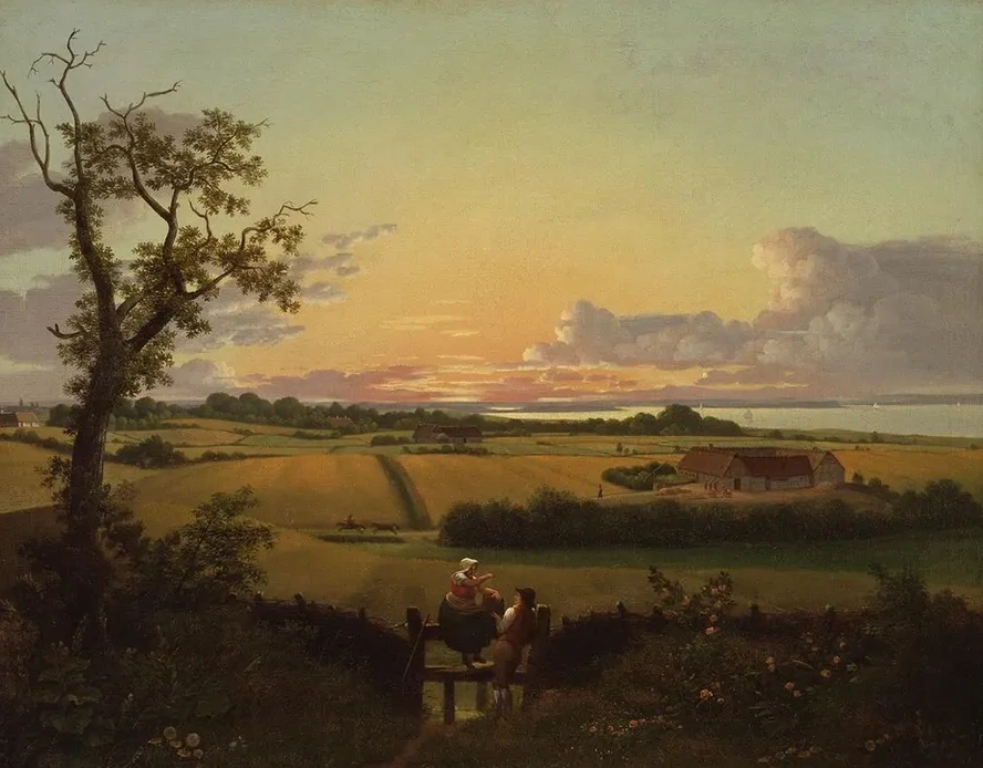 Landscape with a Stile. The Isle of M n