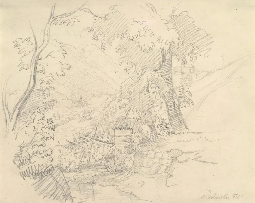 Landscape with a View in a Valley