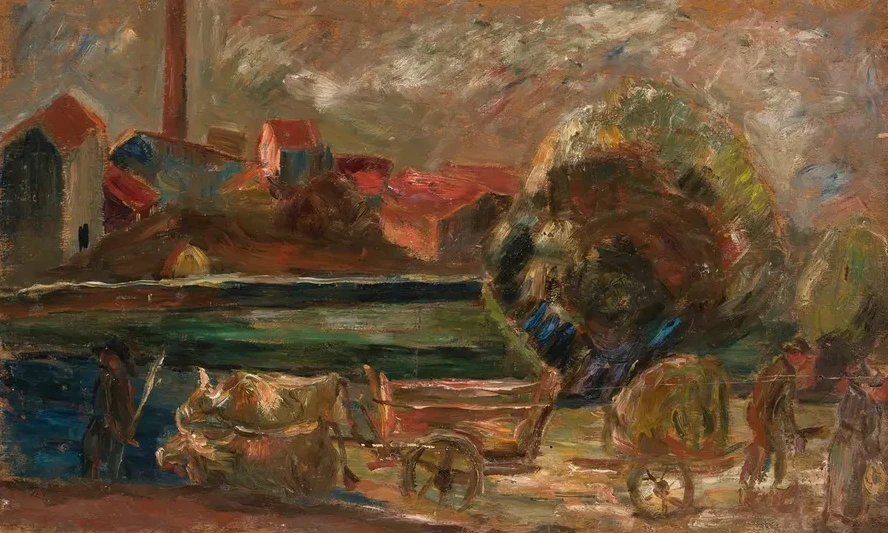 Landscape with a Factory Chimney