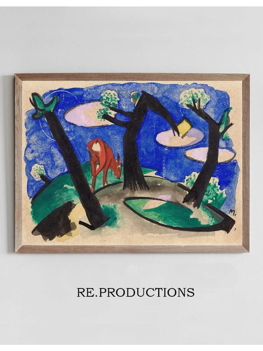 Landscape with a Red Animal