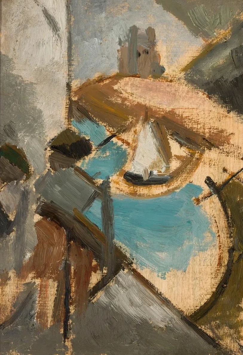 Landscape with a Sailing Boat