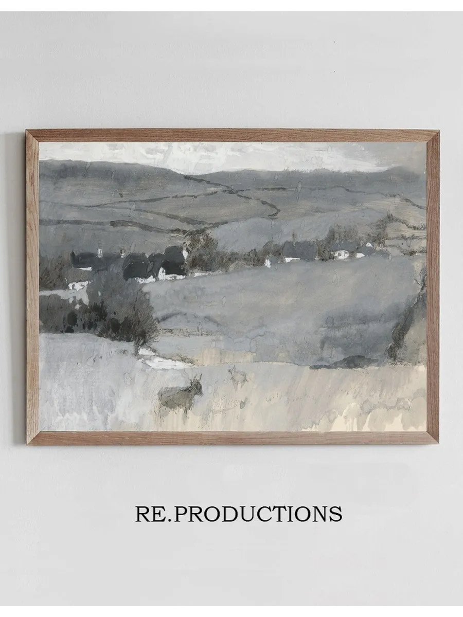 Landscape with Cow Inforeground