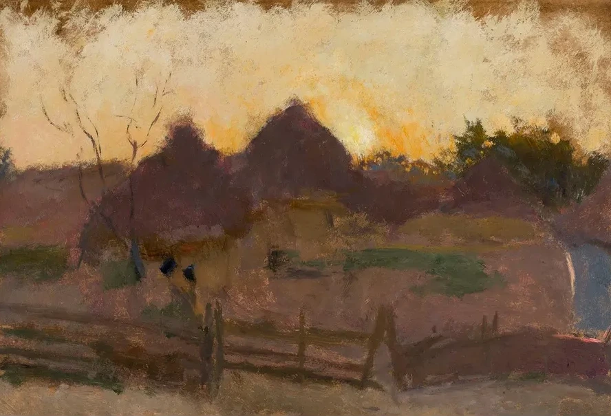 Landscape with Haystacks