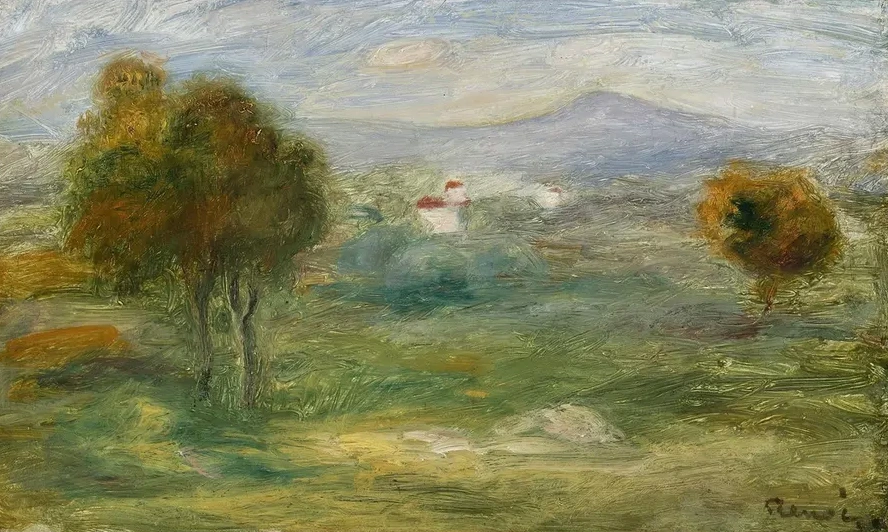 Landscape with Houses in Cagnes - Sur - Mer