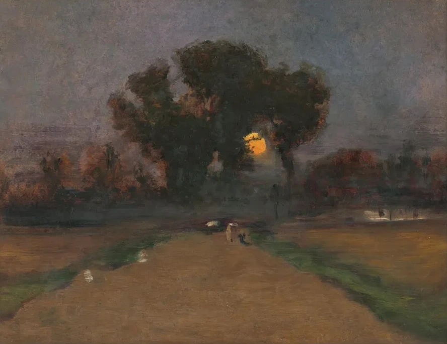 Landscape with Setting Sun