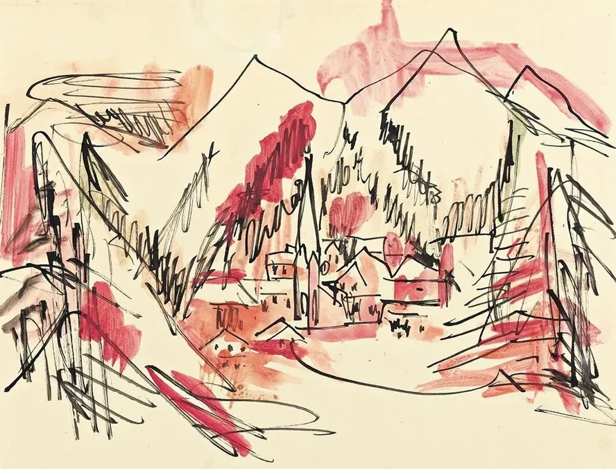 Landschaft Davos (Landscape At Davos)