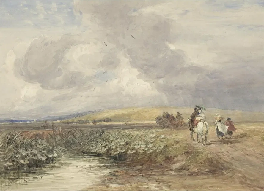 Landschap Met Reizigers