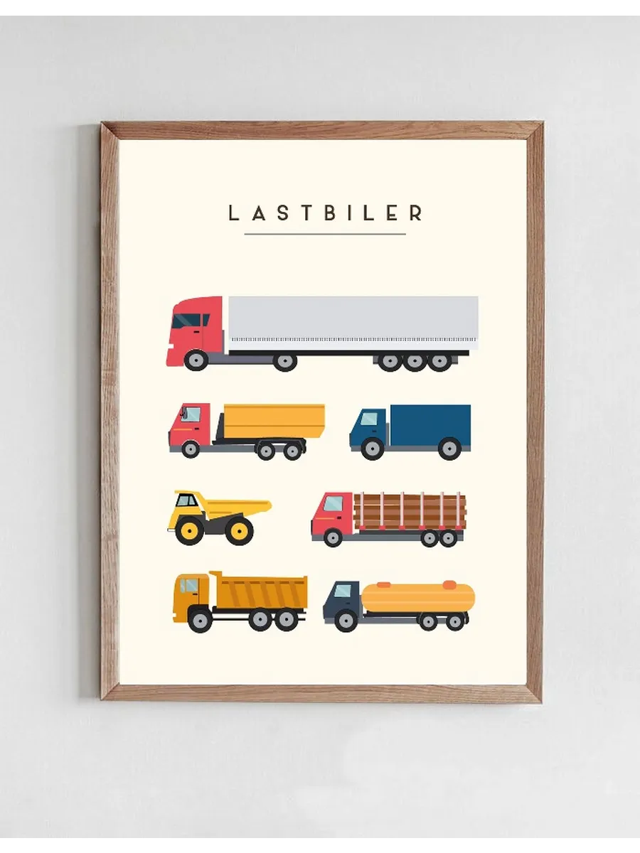Lastbiler Borneplakat