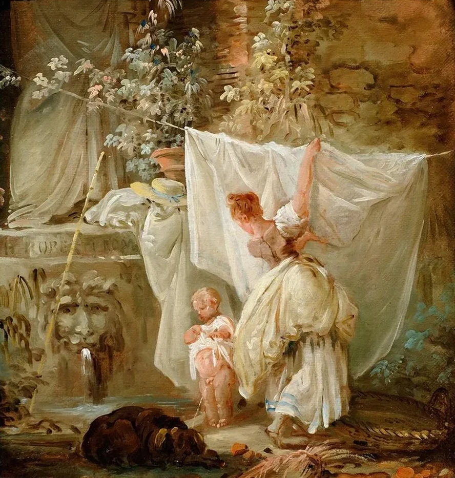 Laundress And Child