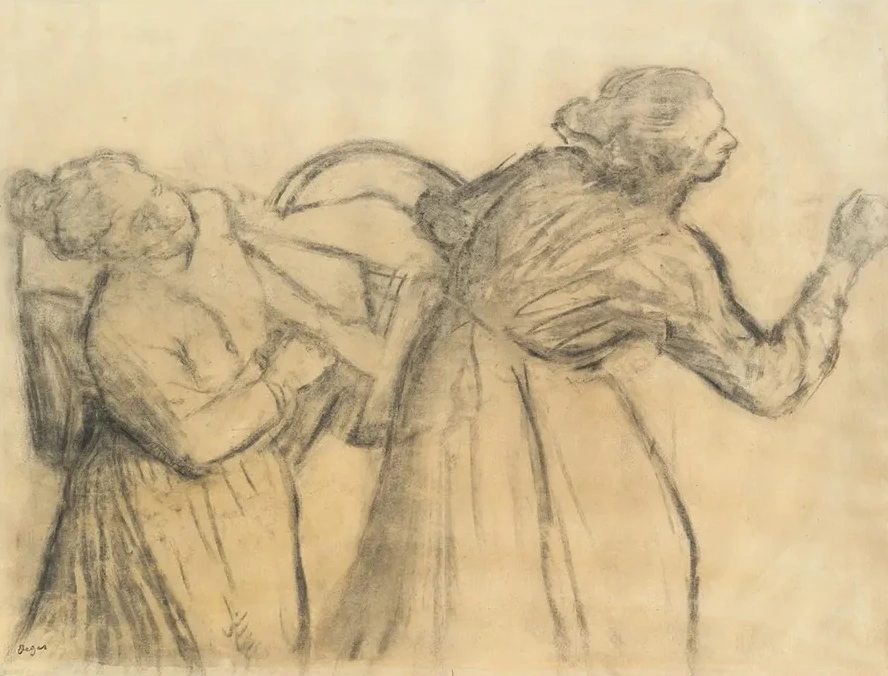 Laundress Carrying Linen