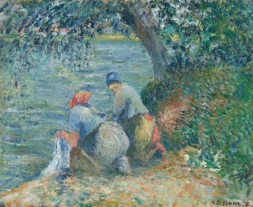 Laveuses Au Bord de L Eau, Pontoise
