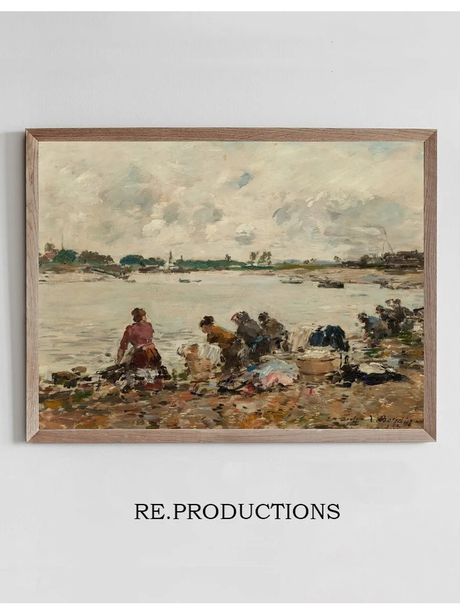 Laveuses Au Bord de la Touques