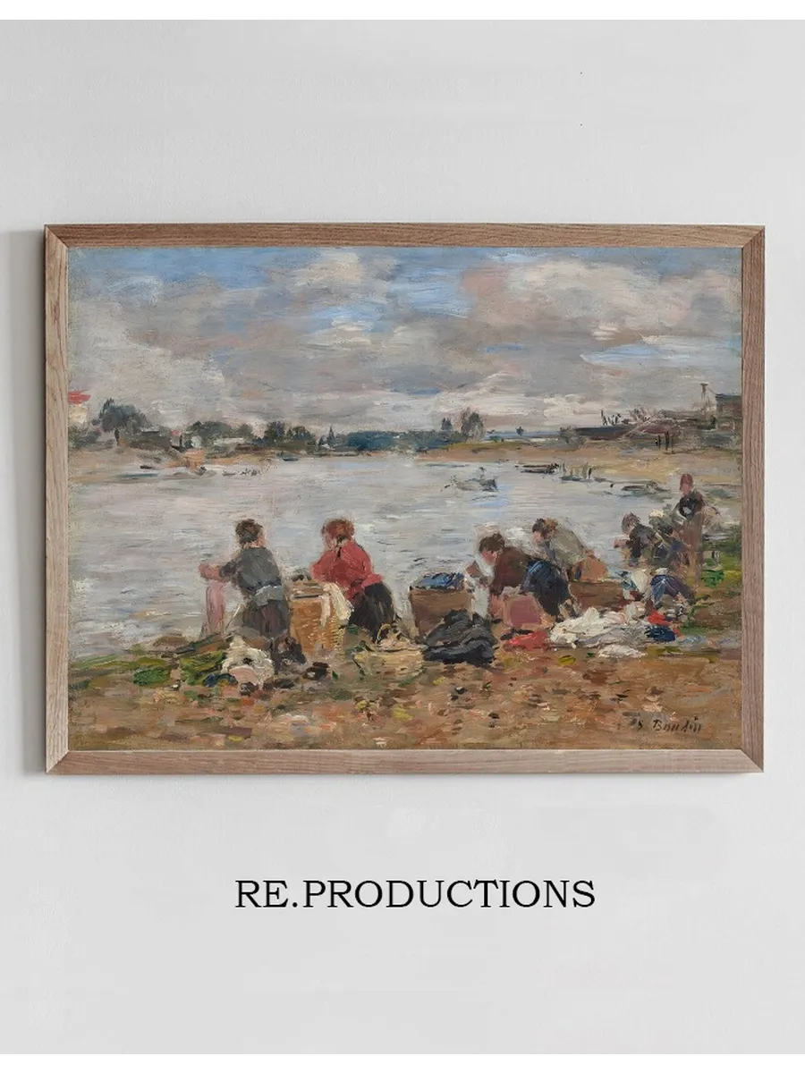 Laveuses Au Bord de la Touques