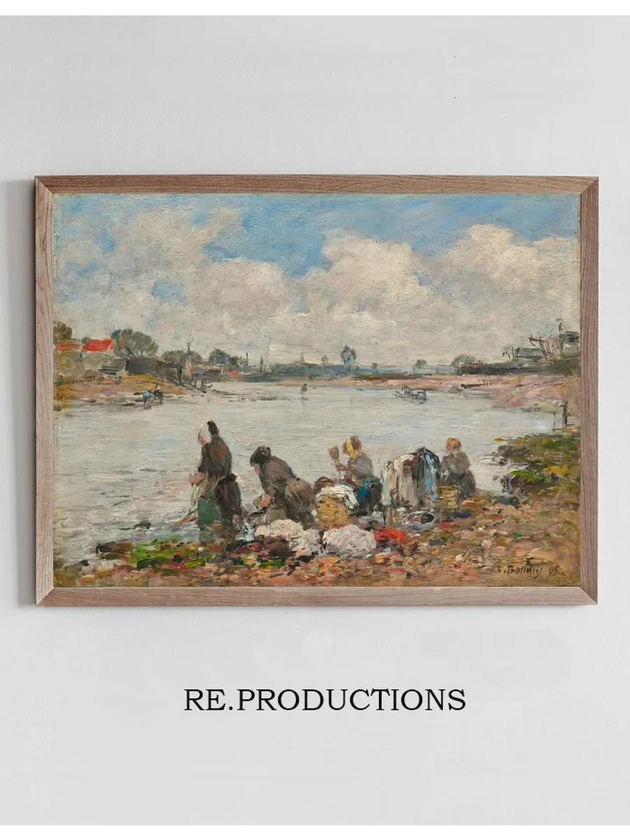 Laveuses Au Bord de la Touques