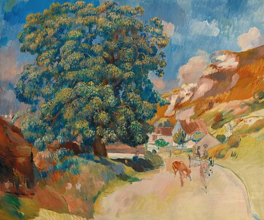Le Grand Arbre Au Bord De La Route