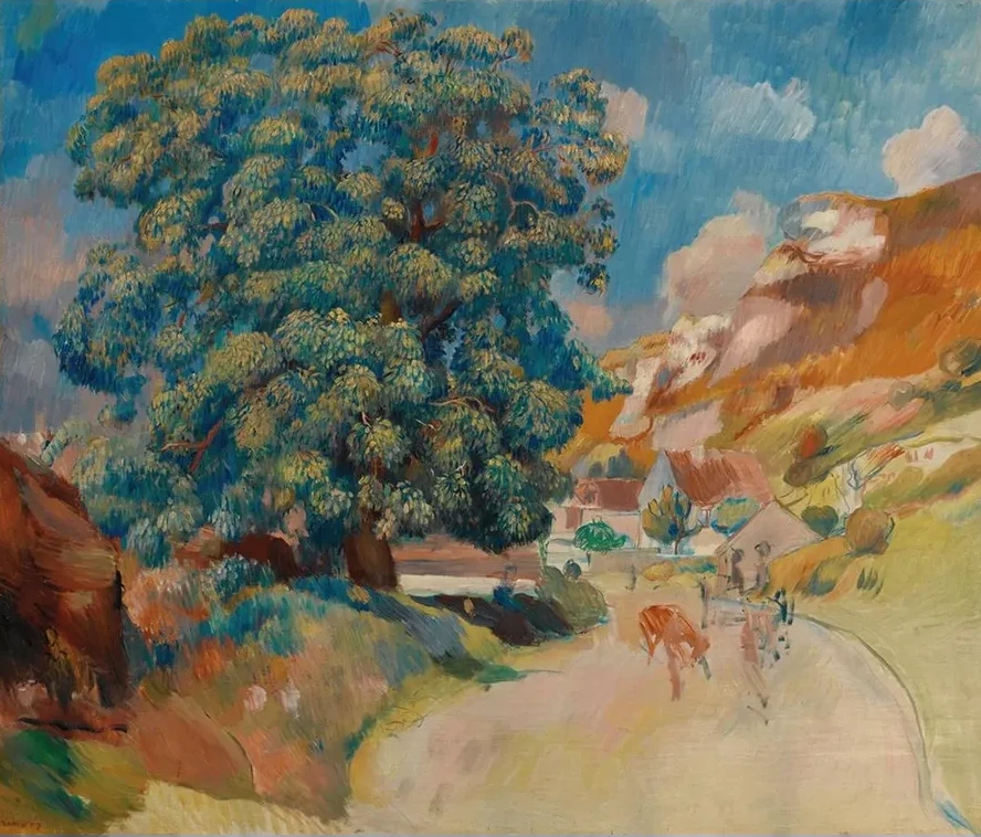 Le Grand Arbre Au Bord De La Route
