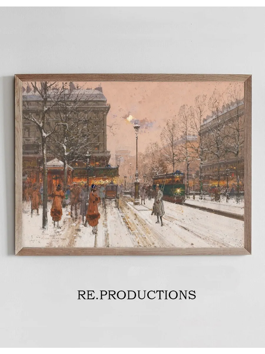 Le Grand Boulevard Sous la Neige