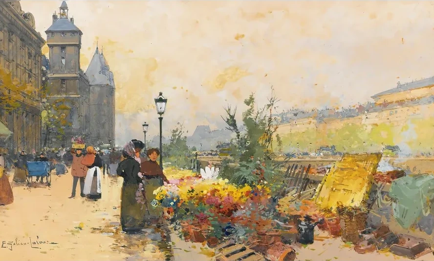 Le March Des Fleurs La Cit
