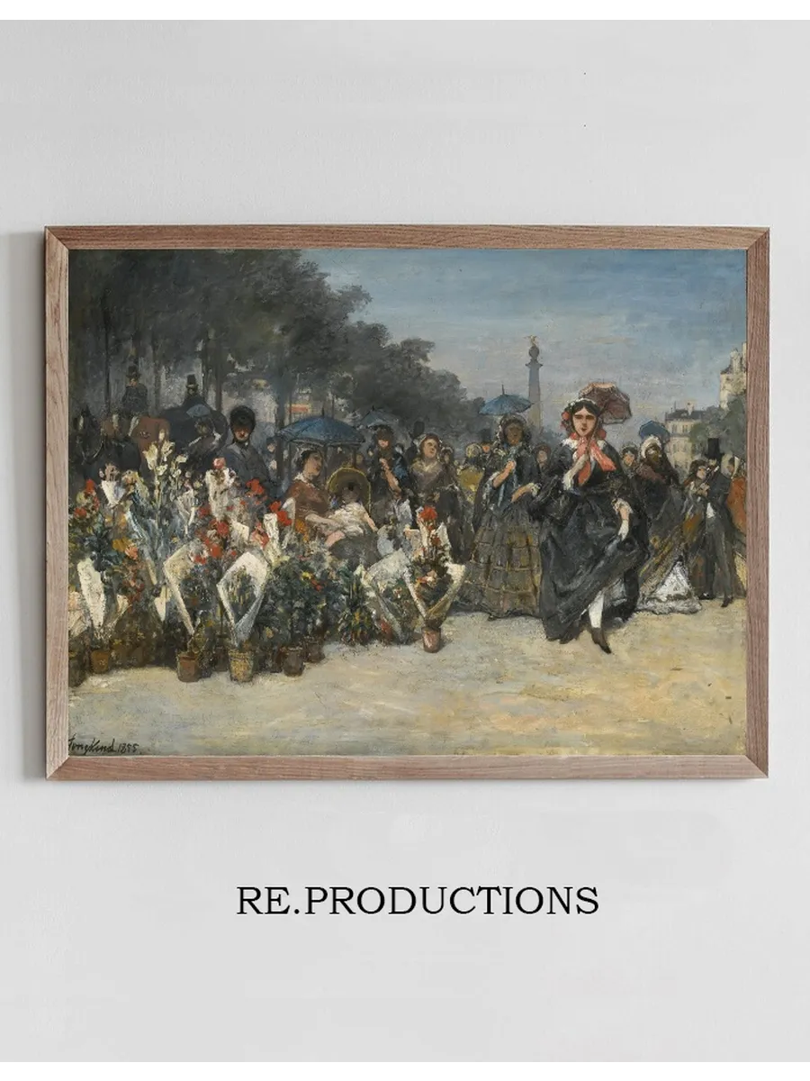 Le March aux fleurs, Boulevard Richard Lenoir, Paris