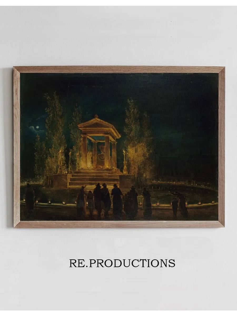 Le Mausol E Provisoire de Jean - Jacques Rousseau, Sur le Bassin Des Tuileries, Avant la Translation de Ses Cend