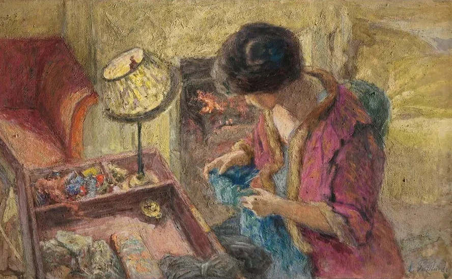 Le Petit Salon, Madame Hessel La Table Ouvrage (tude)