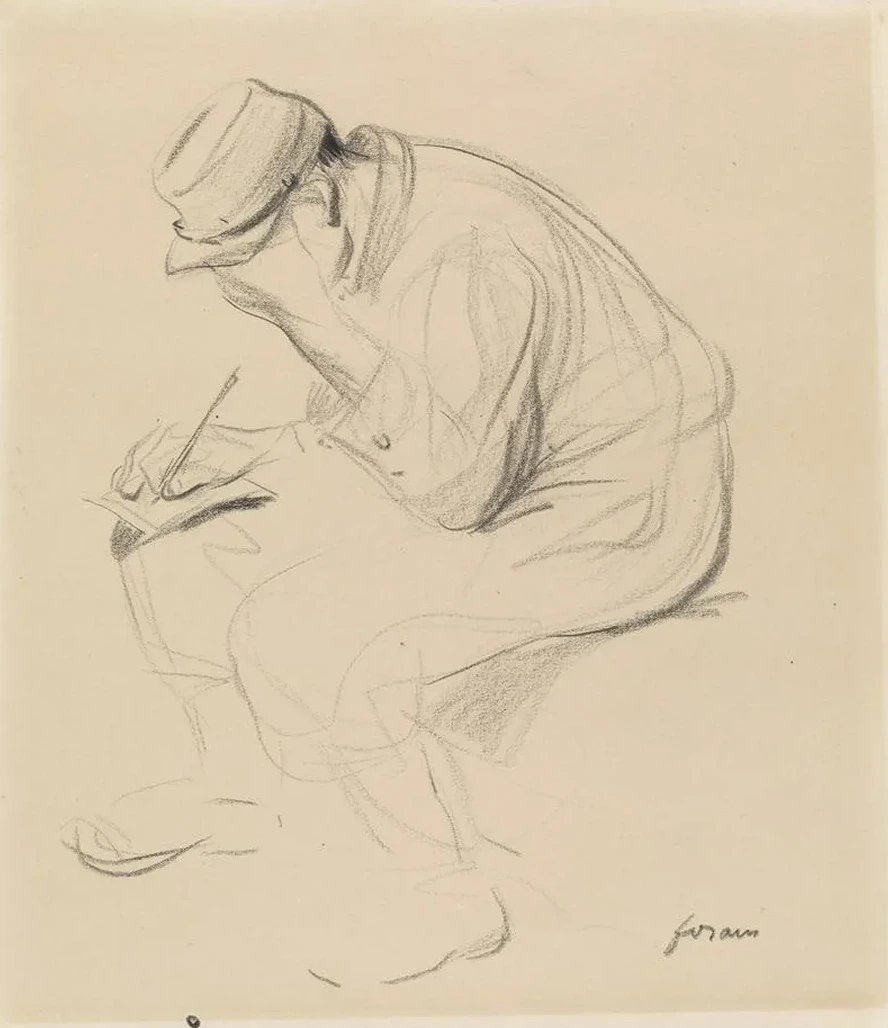 Le Poilu (French Soldier Writing Home)
