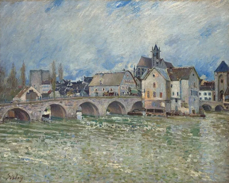 Le Pont de Moret - Sur - Loing, Temps de Crue