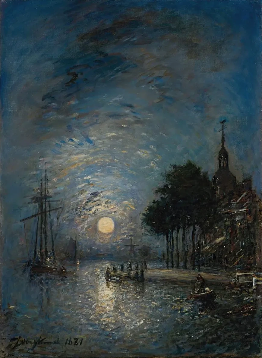 Le Port De Dordrecht Au Cr puscule