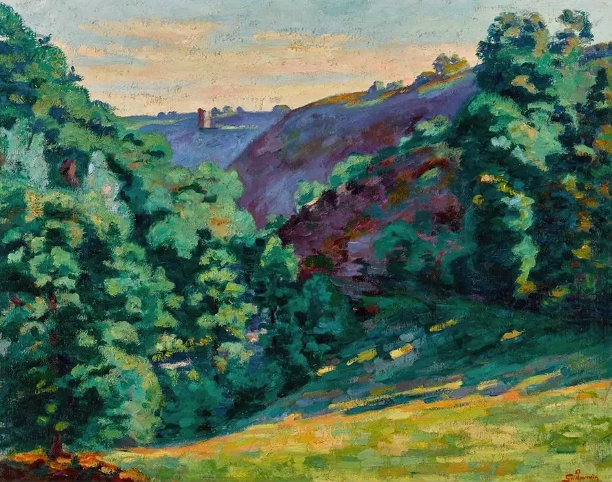 Le Ravin de la Folie, Vue de Chateau Crozant