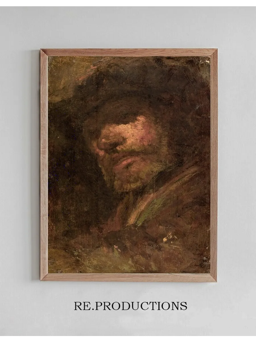 Le Tambour, T Te D Homme D Apr's Rembrandt