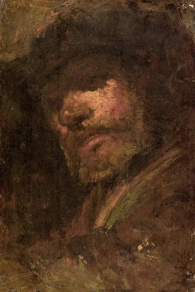 Le Tambour, T Te D Homme D Apr's Rembrandt