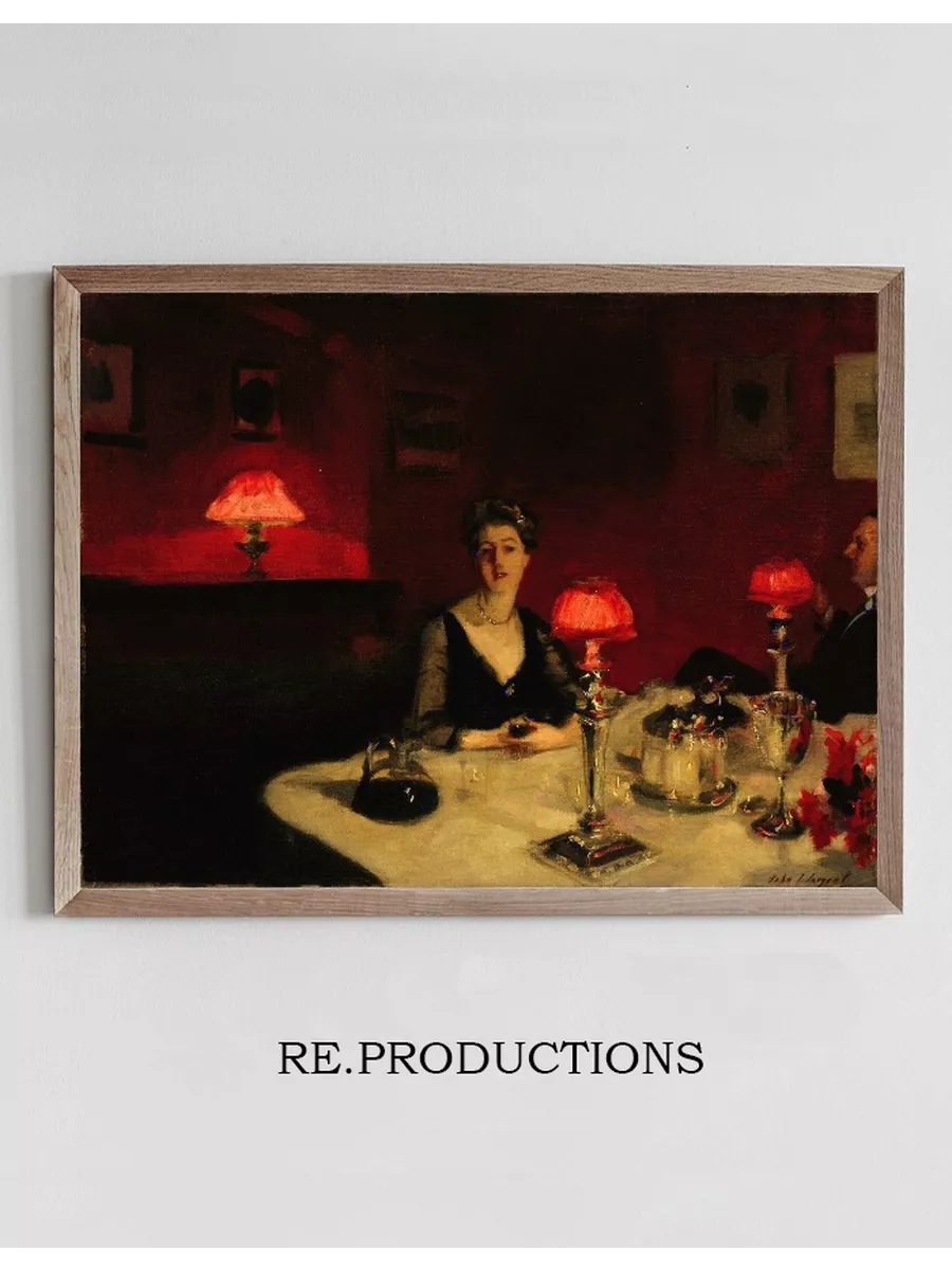Le Verre De Porto (A Dinner Table At Night)