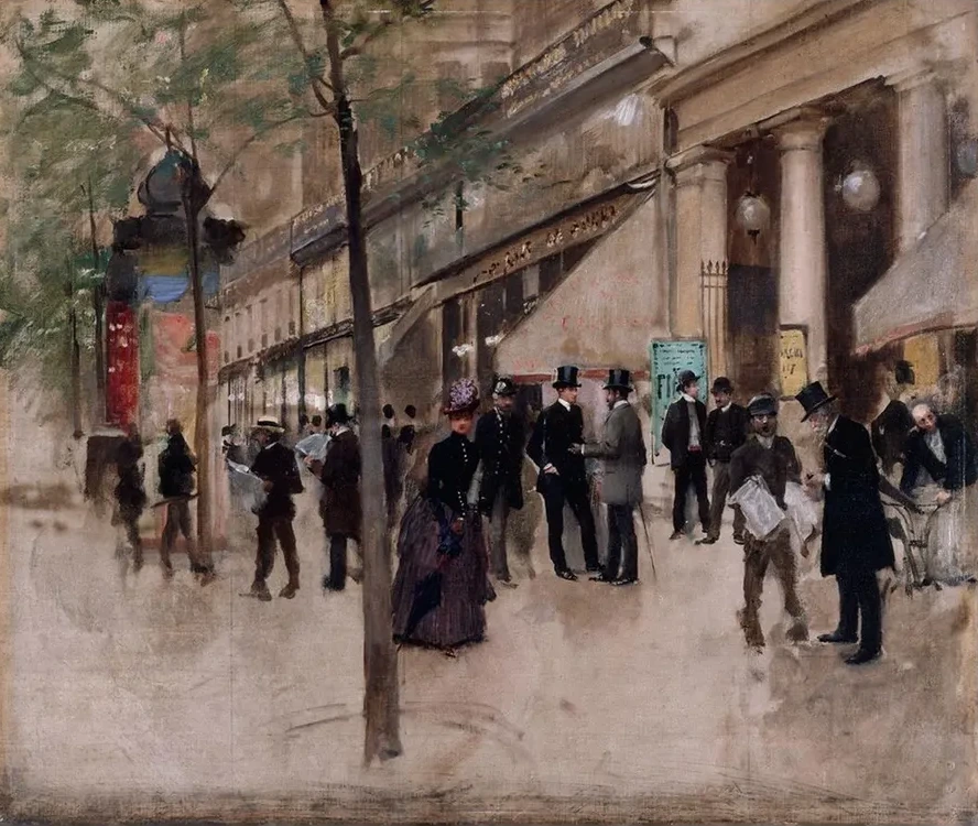 Le Boulevard Montmartre, Devant le Th Tre Des Vari T's, L Apr's - MIDI