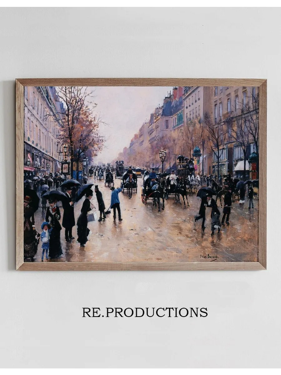 Le Boulevard Poissoni Re Sous la Pluie