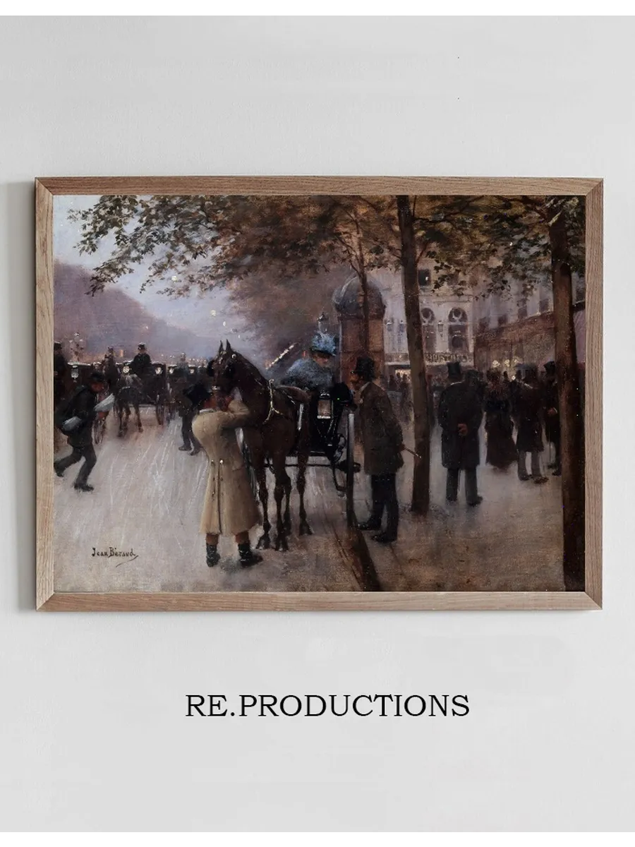 Le Boulevard Des Capucines, le Soir, Devant le Caf Napolitain