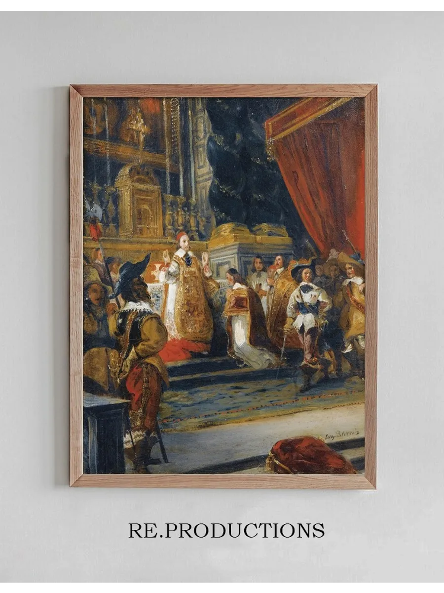 Le Cardinal de Richelieu Disant la Messe Dans la Chapelle du Palais Royal