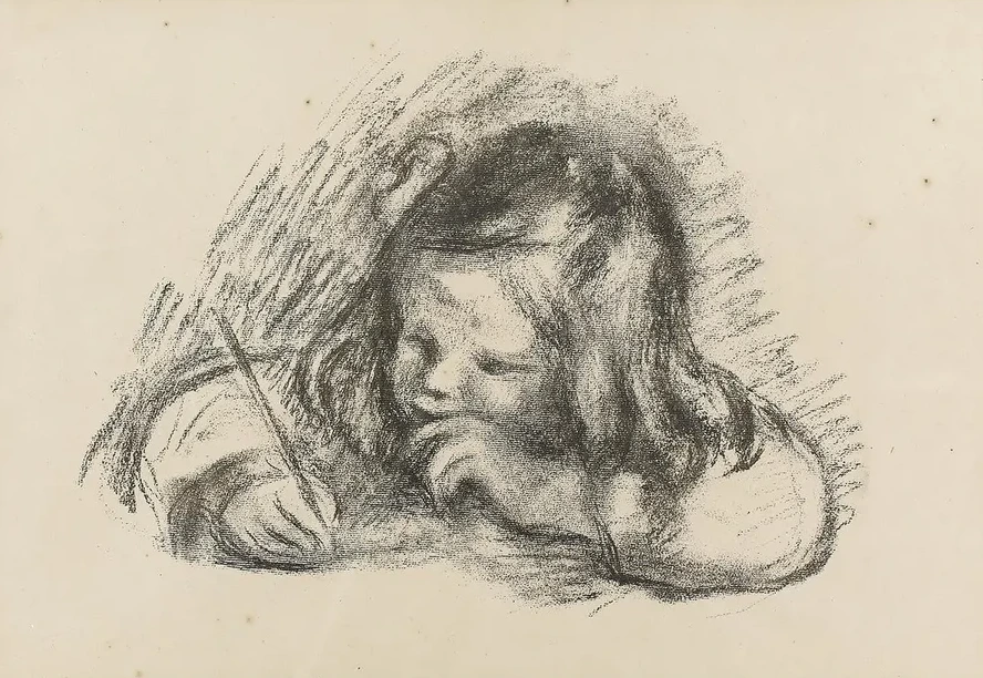 Le Petit Gra on Au Porte - Plume (claude Renoir Crivant)