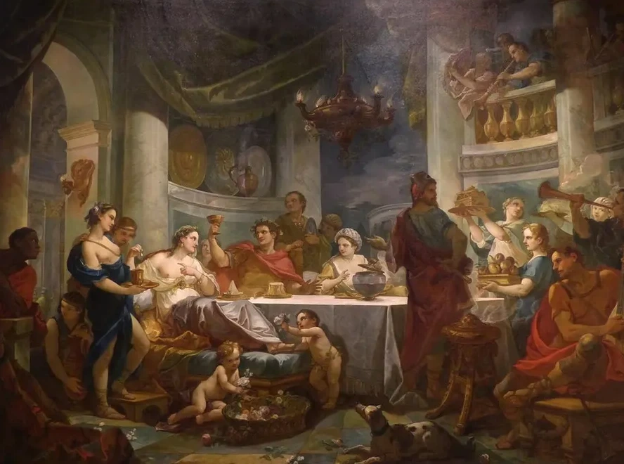 Le repas de Cl op tre et de Marc - Antoine
