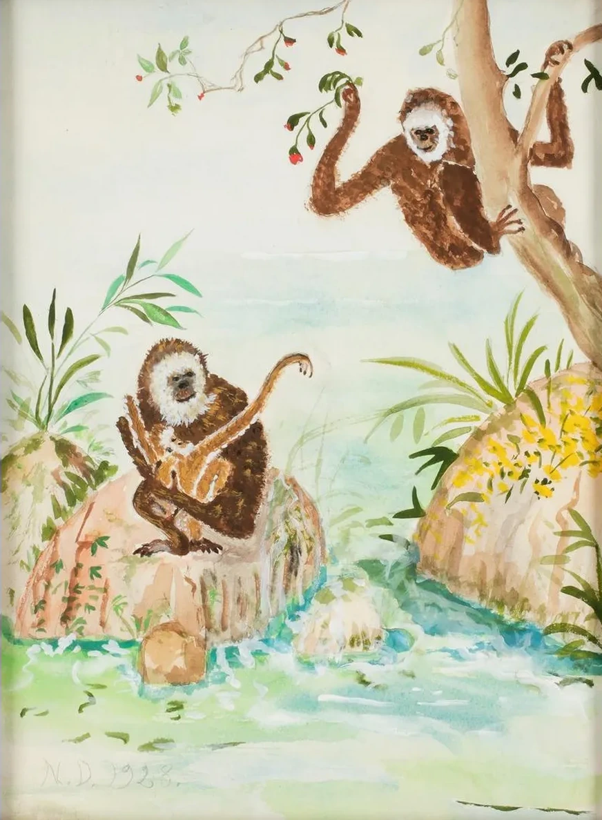 Lekande Apor
