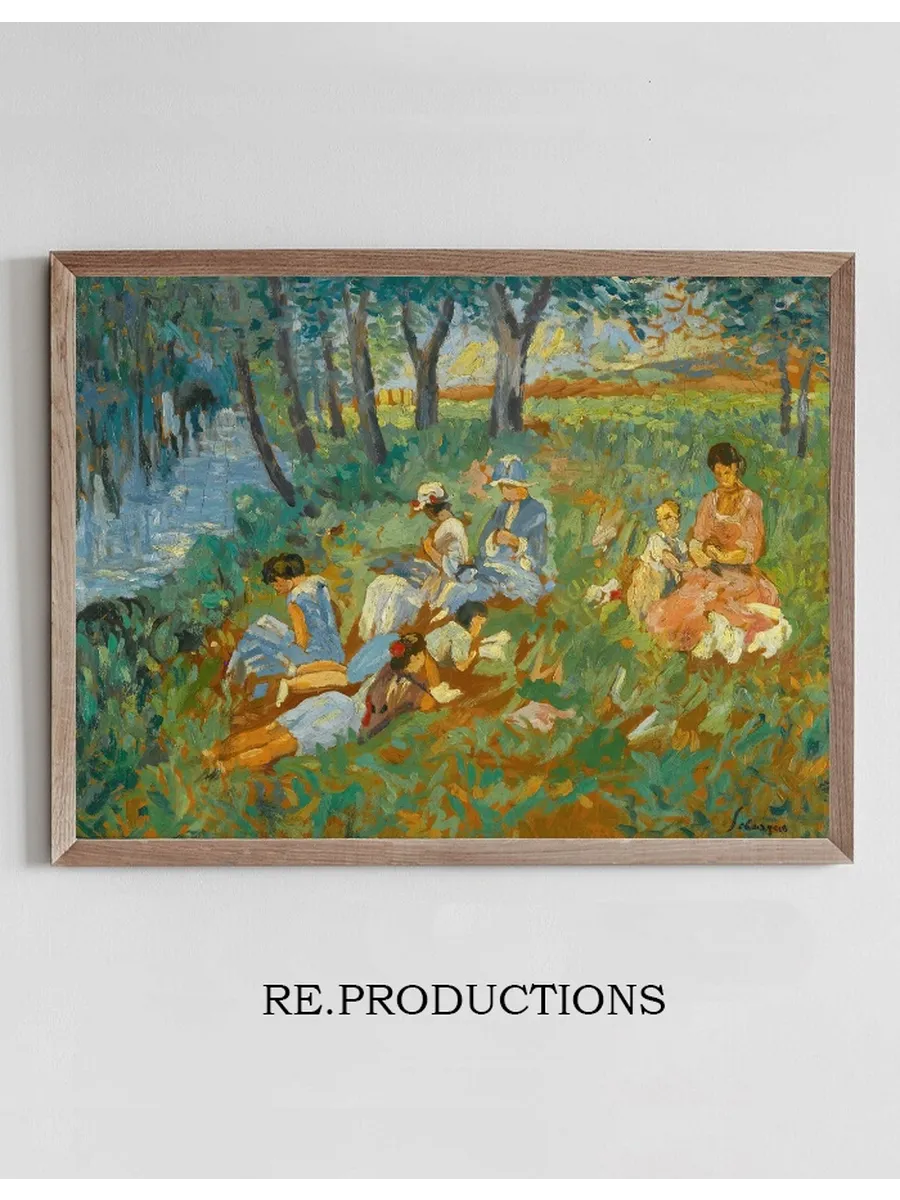 Les Andelys, La Famille Lebasque Au Bord De L eau