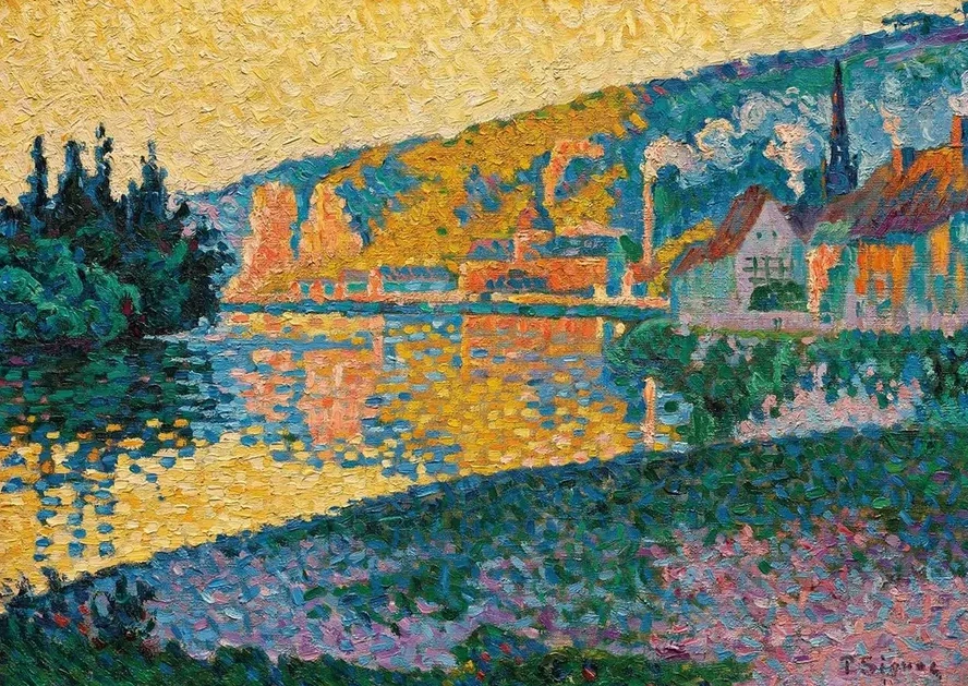 Les Andelys. Soleil Couchant
