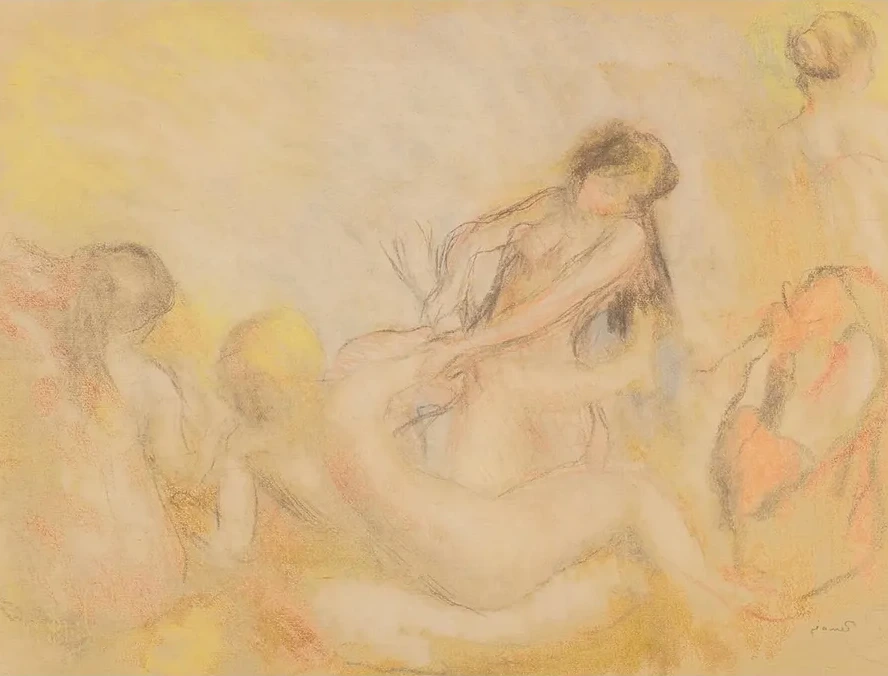 Les Baigneuses au crabe, I