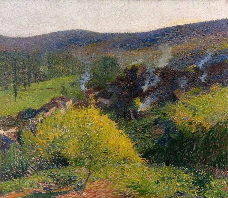 Les Chaumi Res Au Soir