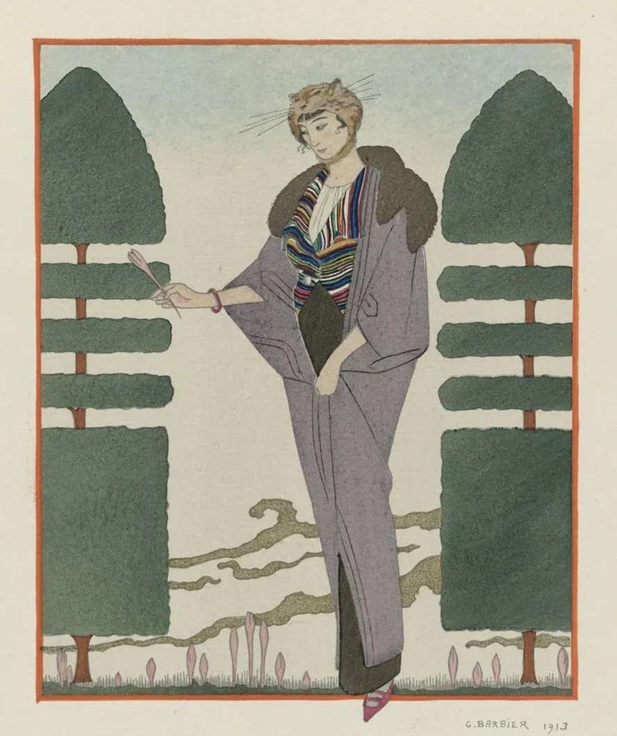 Les Colchiques Manteau de Voyage de Paquin