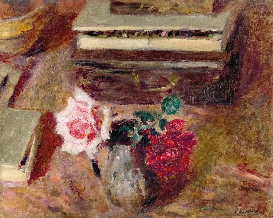 Les Deux Roses et la Bo Te de Pastels