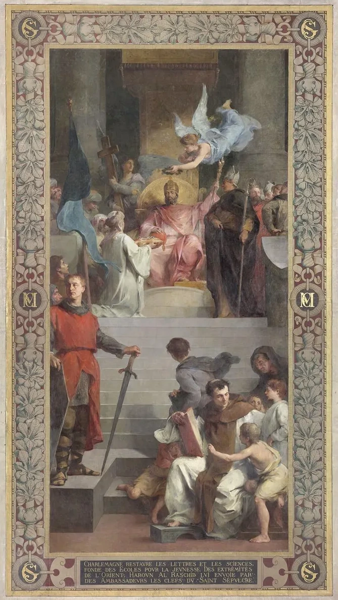 Les Ambassadeurs de Haroun Al Rashid Offrent les Clefs du Saint S Pulcre Charlemagne