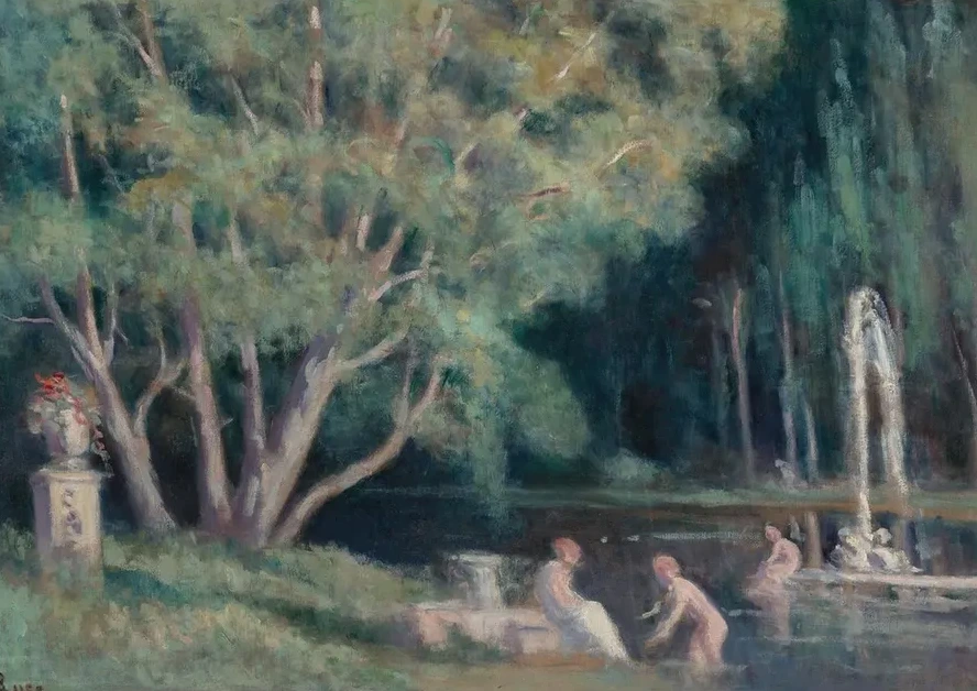 Les Baigneurs Au Jet D Eau