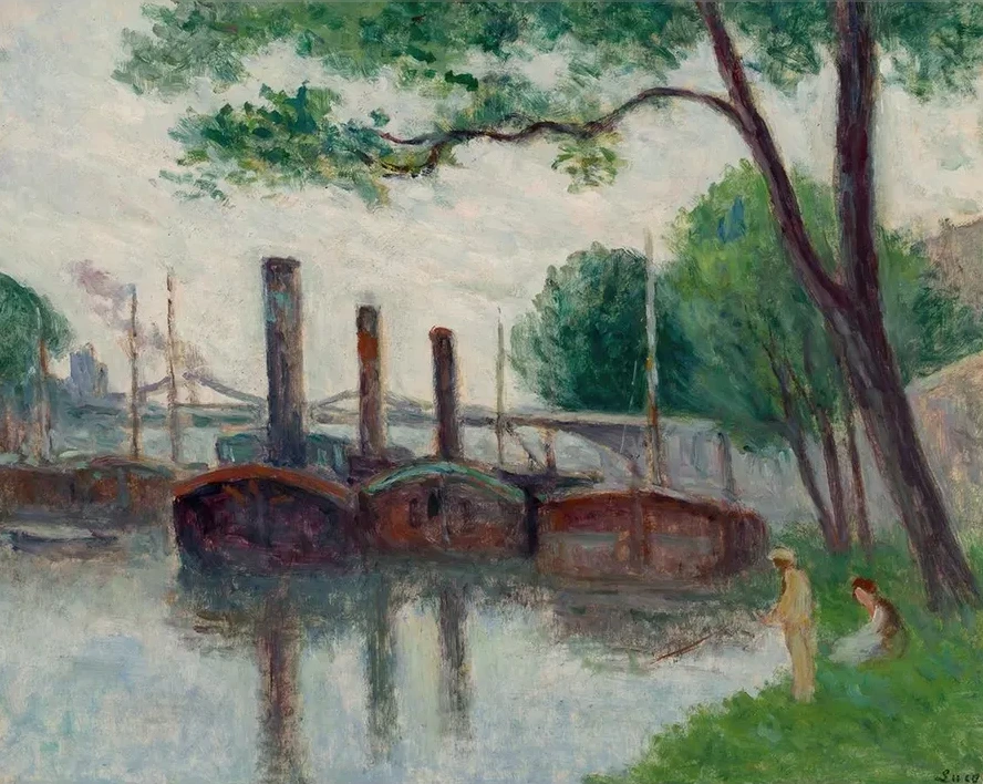 Les Bords de la Seine Pr's de la Roche - Guyon