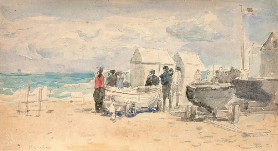 Les Canots Sur la Plage Trouville